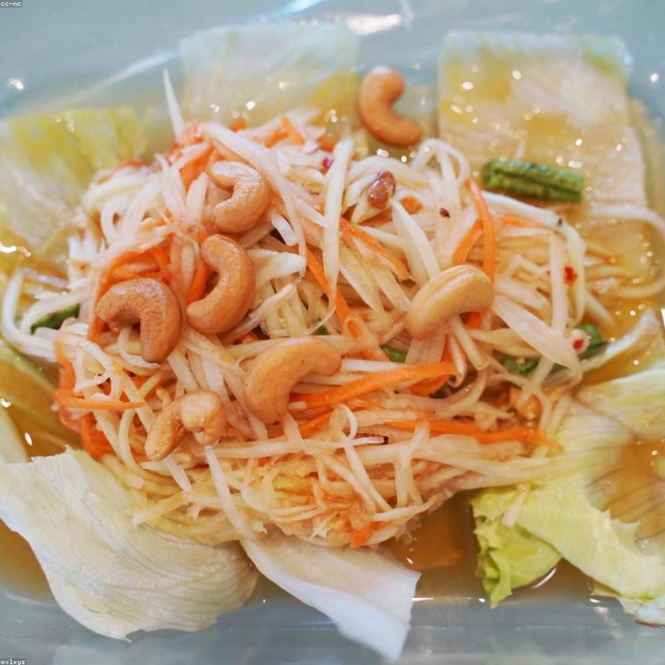 Paper trays packed in a food delivery bag