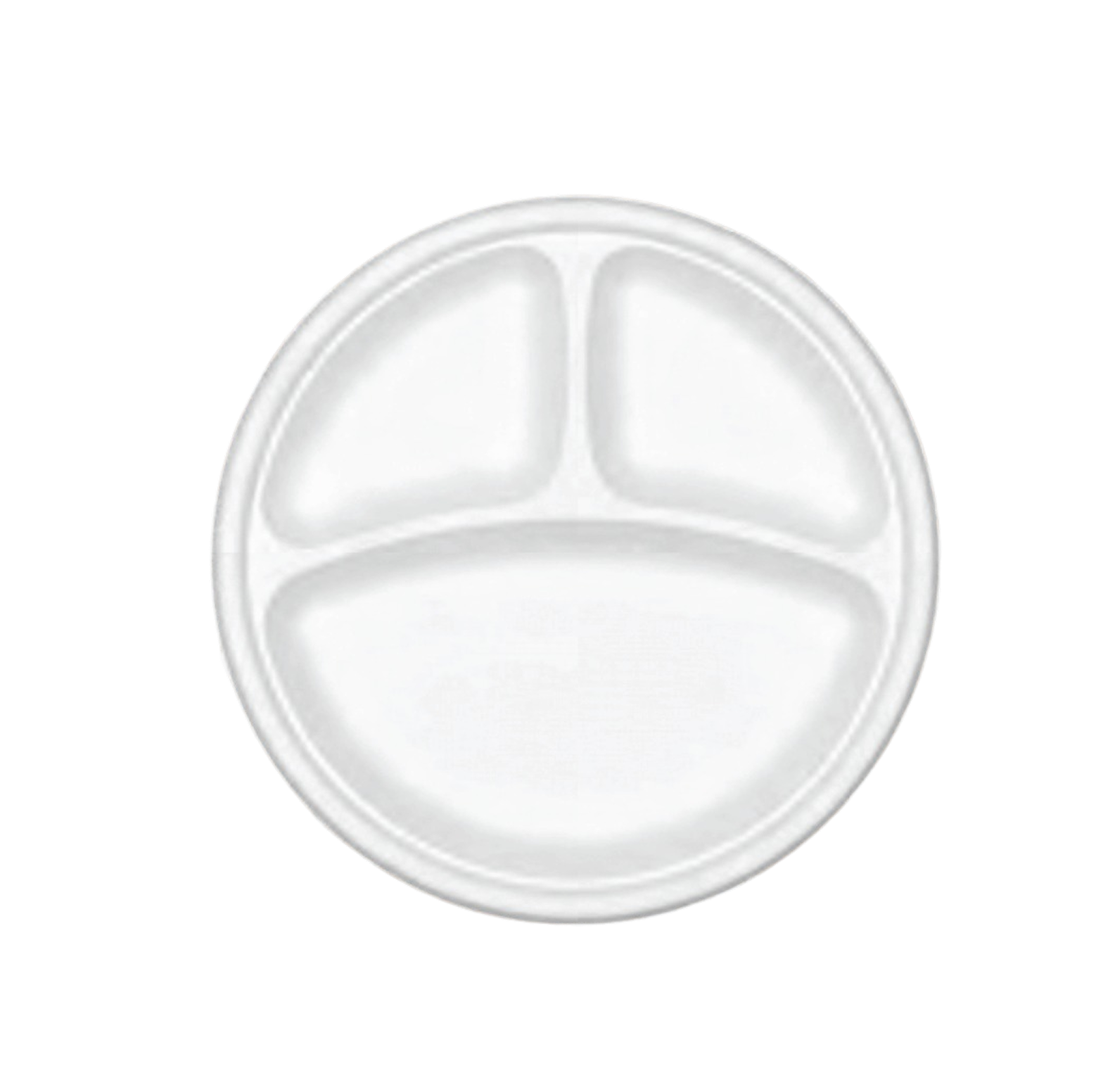 10" Round Plate - 3 Compartment - product photo 1
