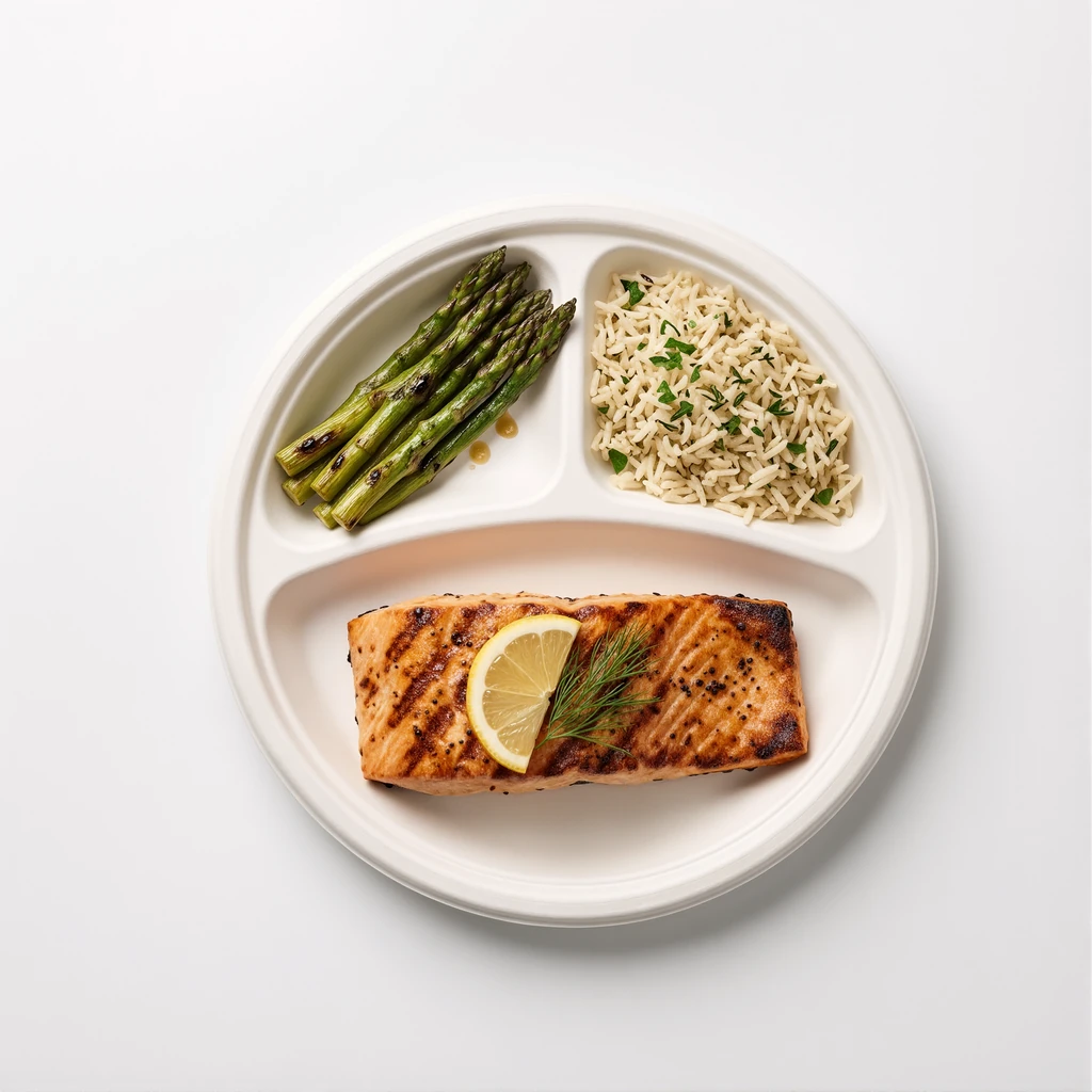 10" Round Plate - 3 Compartment - product photo 3
