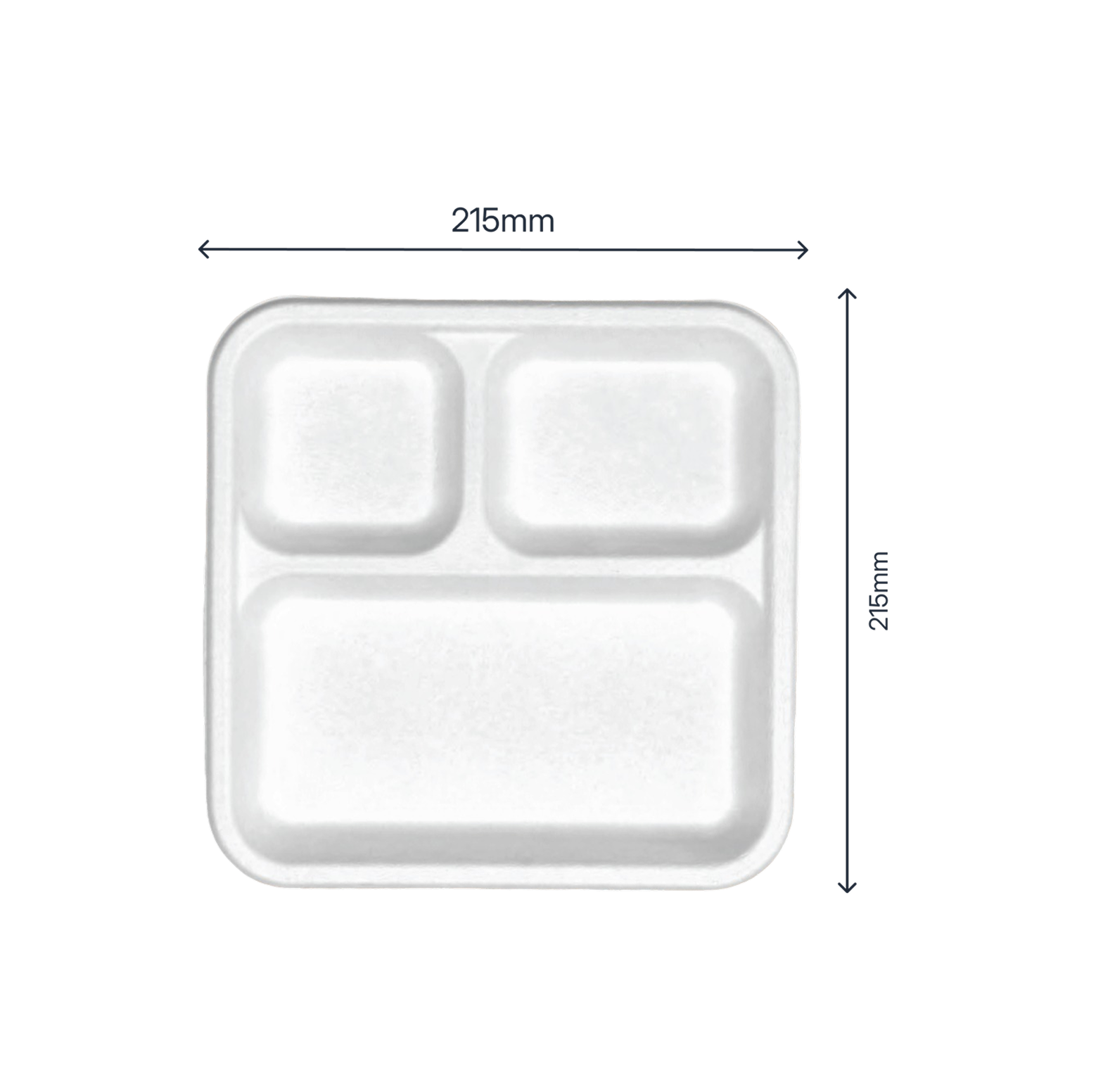 3 CP Square Plate (8.5") - product photo 2