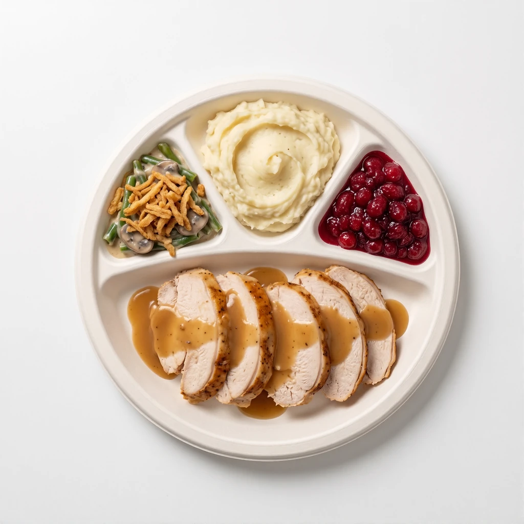 11" Round Plate - 4 Compartment - product photo 3