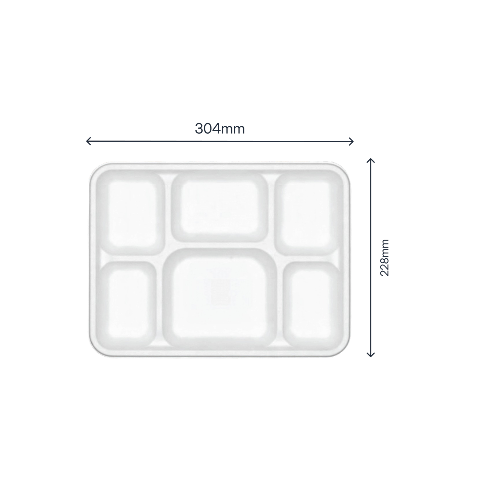 6 CP Rectangular Tray (12") - product photo 2