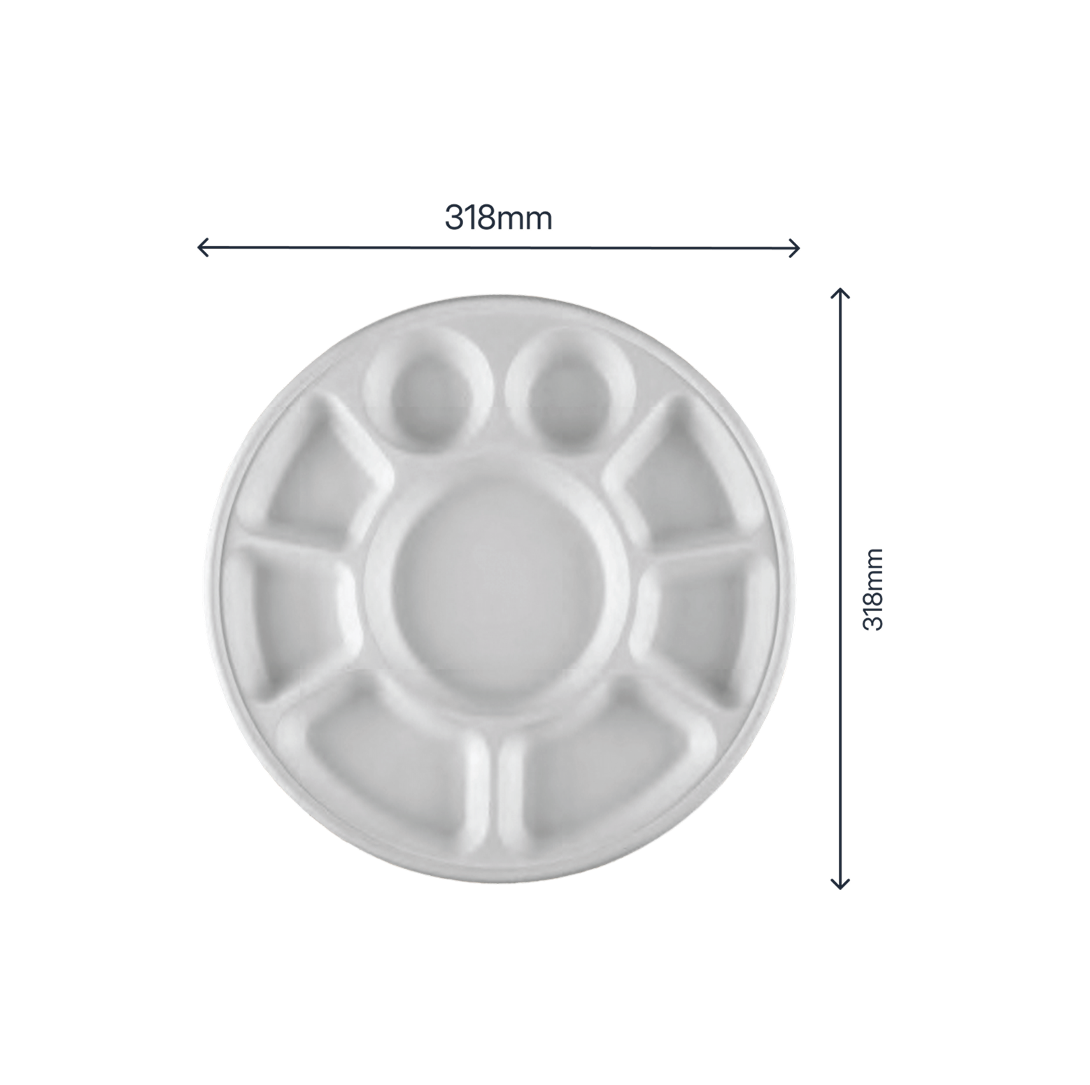 9 CP Rectangular Tray (12") - product photo 2