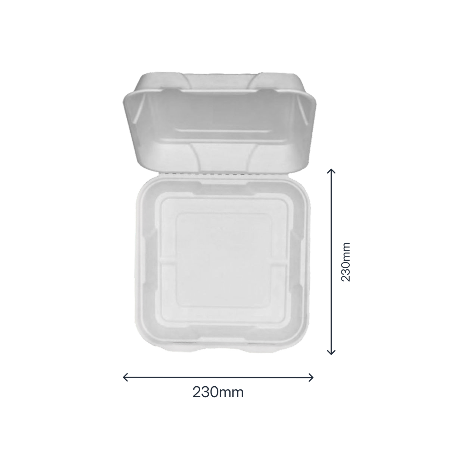 9" x 9" Clamshell - product photo 2