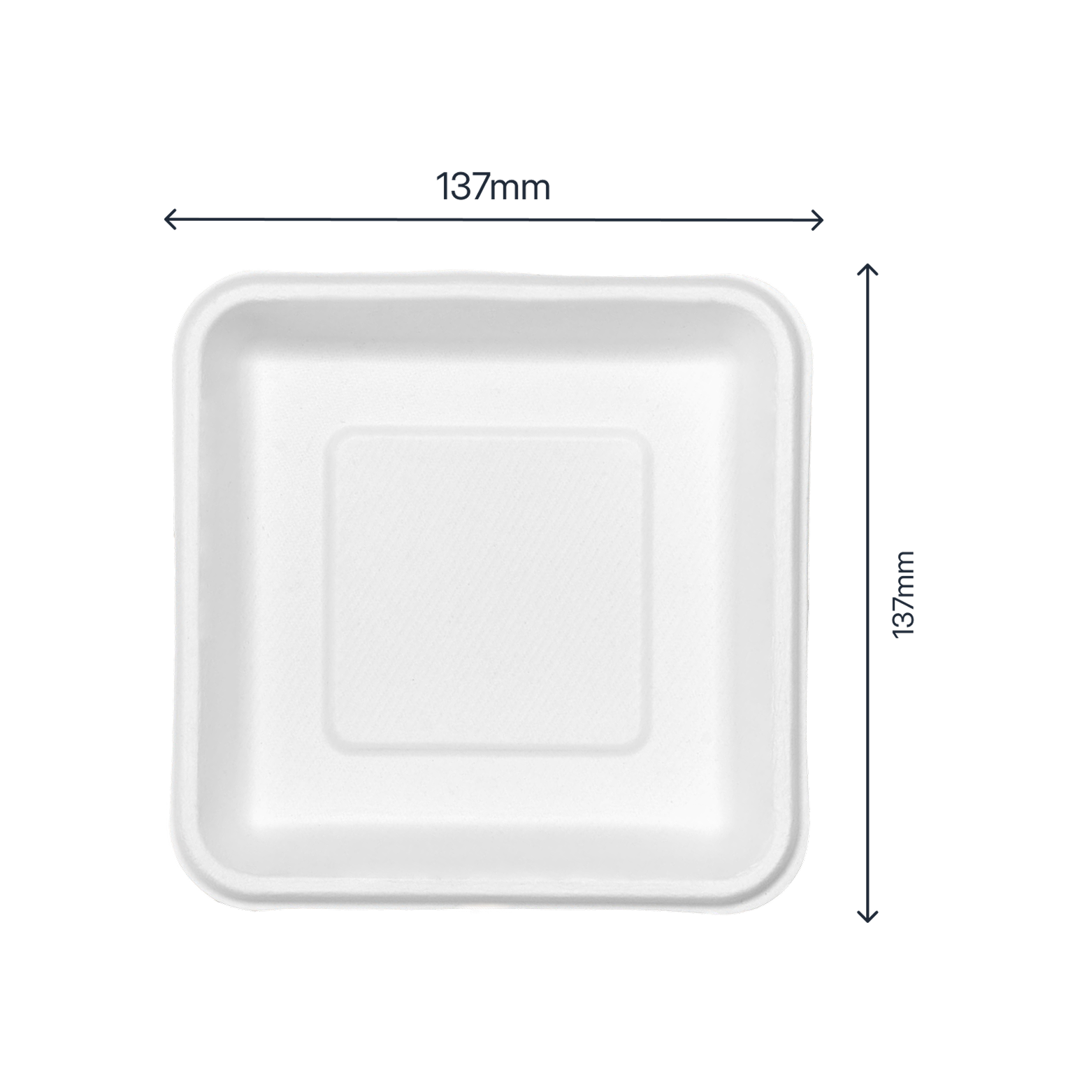 6" Square Plate - product photo 2